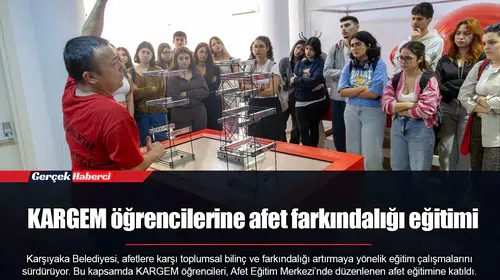 KARGEM öğrencilerine afet farkındalığı eğitimi
