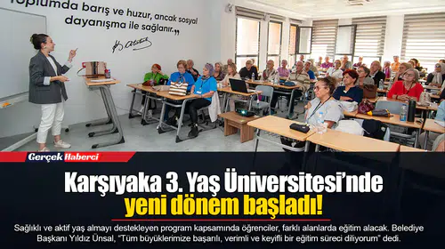 Karşıyaka 3. Yaş Üniversitesi’nde yeni dönem başladı!