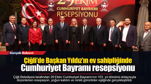 Çiğli’de Başkan Yıldız’ın ev sahipliğinde Cumhuriyet Bayramı resepsiyonu