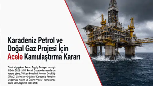 Karadeniz Petrol ve Doğal Gaz Projesi İçin Acele Kamulaştırma Kararı