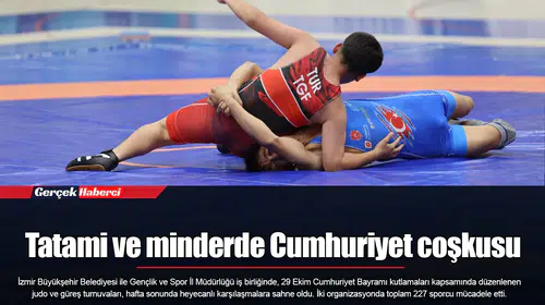 Tatami ve minderde Cumhuriyet coşkusu