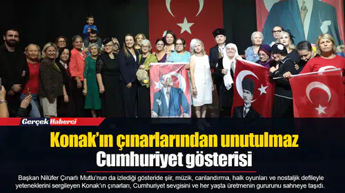 Konak’ın çınarlarından unutulmaz Cumhuriyet gösterisi