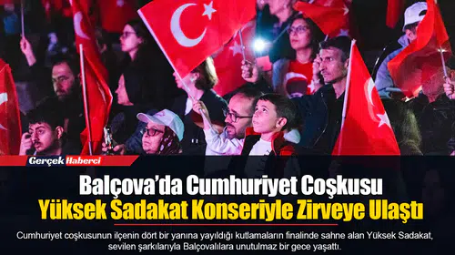 Balçova’da Cumhuriyet Coşkusu Yüksek Sadakat Konseriyle Zirveye Ulaştı