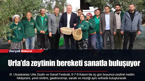 Urla’da zeytinin bereketi sanatla buluşuyor