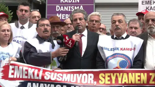 Emekli memurlar seyyanen zam için eylem yaptı: Adalet işlemiyor