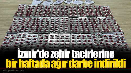 İzmir'deki bir haftalık asayiş uygulamalarında 40 kişi tutuklandı