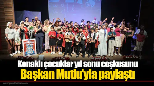 Konaklı çocuklar yıl sonu coşkusunu Başkan Mutlu’yla paylaştı