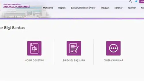 AYM Kararlar Bilgi Bankası güncellendi: Tüm kararlar türlerine platformda!