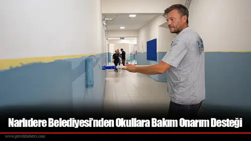Narlıdere Belediyesi’nden Okullara Bakım Onarım Desteği