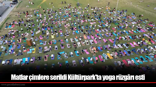 Matlar çimlere serildi Kültürpark'ta yoga rüzgârı esti