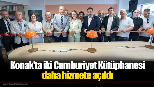 Konak'ta iki Cumhuriyet Kütüphanesi daha hizmete açıldı