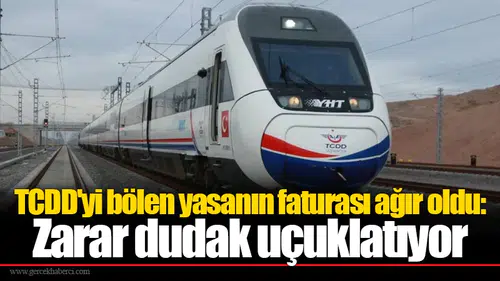 TCDD'yi bölen yasanın faturası ağır oldu: Zarar dudak uçuklatıyor
