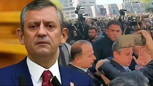 Özgür Özel Durmaz'ı protestocuların arasından makam aracıyla aldı