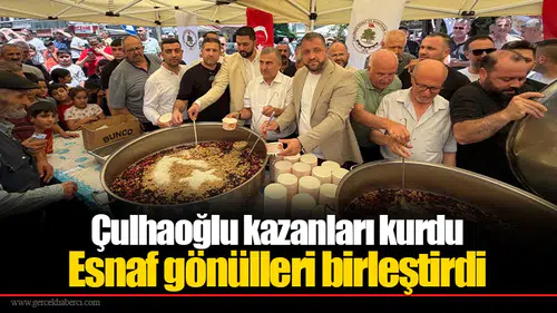 Çulhaoğlu kazanları kurdu... Esnaf gönülleri birleştirdi