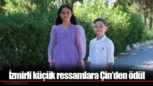 İzmirli küçük ressamlara Çin’den ödül