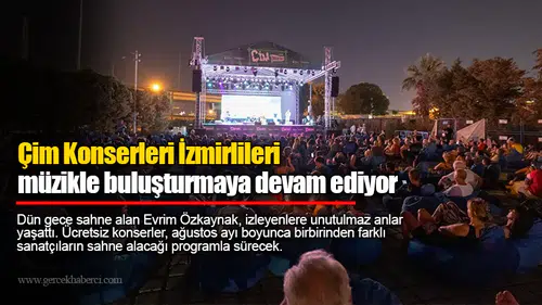 Çim Konserleri İzmirlileri müzikle buluşturmaya devam ediyor