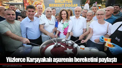 Yüzlerce Karşıyakalı aşurenin bereketini paylaştı