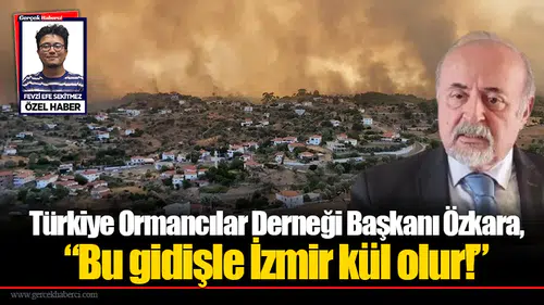 Türkiye Ormancılar Derneği Başkanı Özkara, “Bu gidişle İzmir kül olur!”