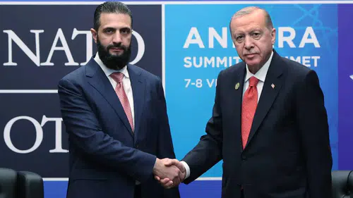 Erdoğan ve Şara Ankara'da görüştü
