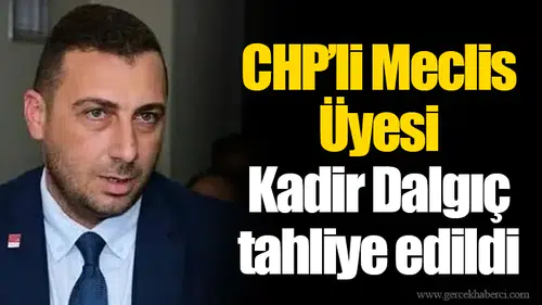 CHP'li Meclis Üyesi Kadir Dalgıç tahliye edildi