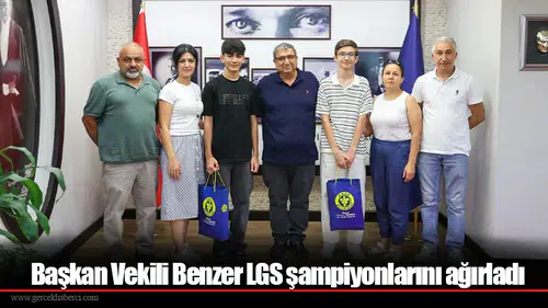 Başkan Vekili Benzer LGS şampiyonlarını ağırladı