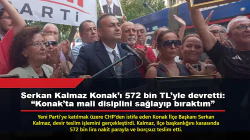 Serkan Kalmaz Konak’ı 572 bin TL’yle devretti: “Konak’ta mali disiplini sağlayıp bıraktım”