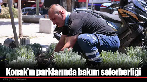Konak’ın parklarında bakım seferberliği