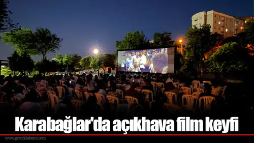 Karabağlar'da açıkhava film keyfi