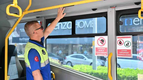 Manisa'da klima kullanmayan toplu taşıma şoförlerine 3 bin 706 TL ceza