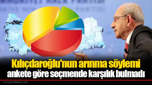 Kılıçdaroğlu'nun arınma söylemi ankete göre seçmende karşılık bulmadı