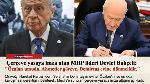 Bahçeli: "Öcalan umuda, Ahmetler göreve, Demirtaş evine dönmelidir."
