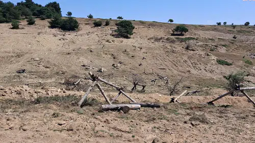 Tokat'ta TRT dizisi için kullanılan 515 dönümlük mera tahrip edildi