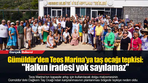 Gümüldür'den Teos Marina'ya taş ocağı tepkisi: "Halkın iradesi yok sayılamaz"