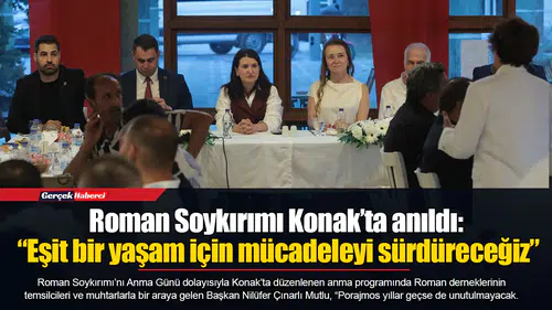 Roman Soykırımı Konak’ta anıldı: “Eşit bir yaşam için mücadeleyi sürdüreceğiz”