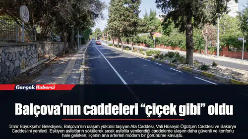Balçova’nın caddeleri “çiçek gibi” oldu