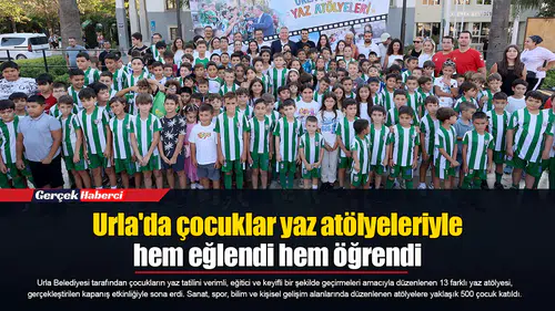 Urla'da çocuklar yaz atölyeleriyle hem eğlendi hem öğrendi
