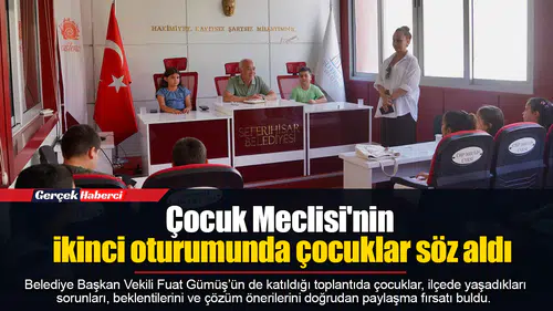 Çocuk Meclisi'nin ikinci oturumunda çocuklar söz aldı