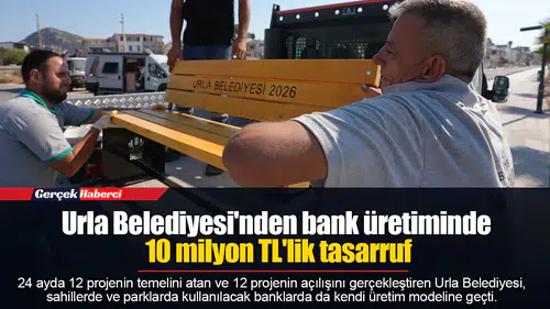 Urla Belediyesi'nden bank üretiminde 10 milyon TL'lik tasarruf