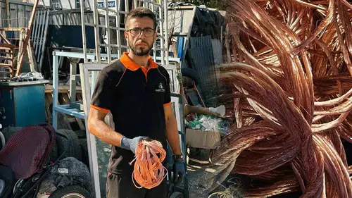 Küresel yükseliş hurda bakırın kilosunu 550 liraya taşıdı