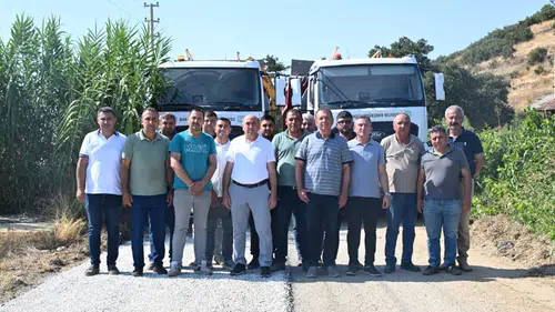 Sarıgöl’de Üzüm Hasadı Öncesi Üreticilerin Yolu Yenileniyor