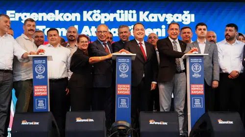 Manisa’nın Ulaşım Ağına Güç Katacak Ergenekon Köprülü Kavşağı’nın Temeli Atıldı