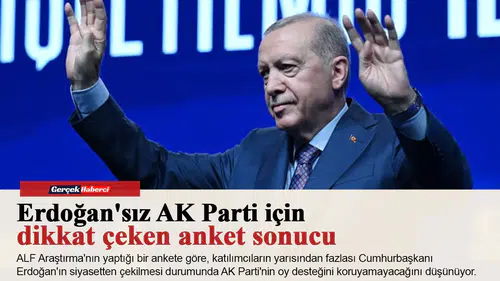 Erdoğan'sız AK Parti için dikkat çeken anket sonucu