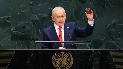 BM'den Netanyahu'ya çağrı cihazı tepkisi: Salonun kutsiyetine saygı gösterin