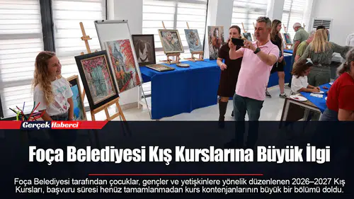 Foça Belediyesi Kış Kurslarına Büyük İlgi