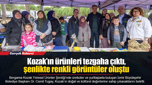 Kozak’ın ürünleri tezgaha çıktı, şenlikte renkli görüntüler oluştu