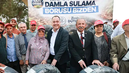 Büyükşehir’den Salihli’de 500 Üreticiye Damlama Sulama Desteği