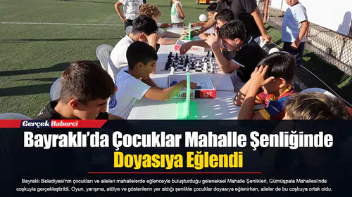 Bayraklı’da Çocuklar Mahalle Şenliğinde Doyasıya Eğlendi
