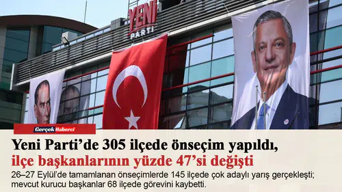Yeni Parti’de 305 ilçede önseçim yapıldı, ilçe başkanlarının yüzde 47’si değişti