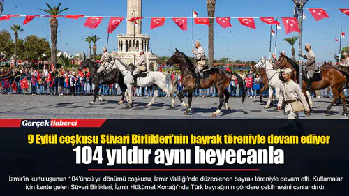 9 Eylül coşkusu Süvari Birlikleri’nin bayrak töreniyle devam ediyor