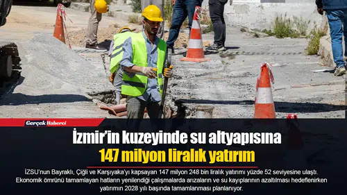 İzmir’in kuzeyinde su altyapısına 147 milyon liralık yatırım